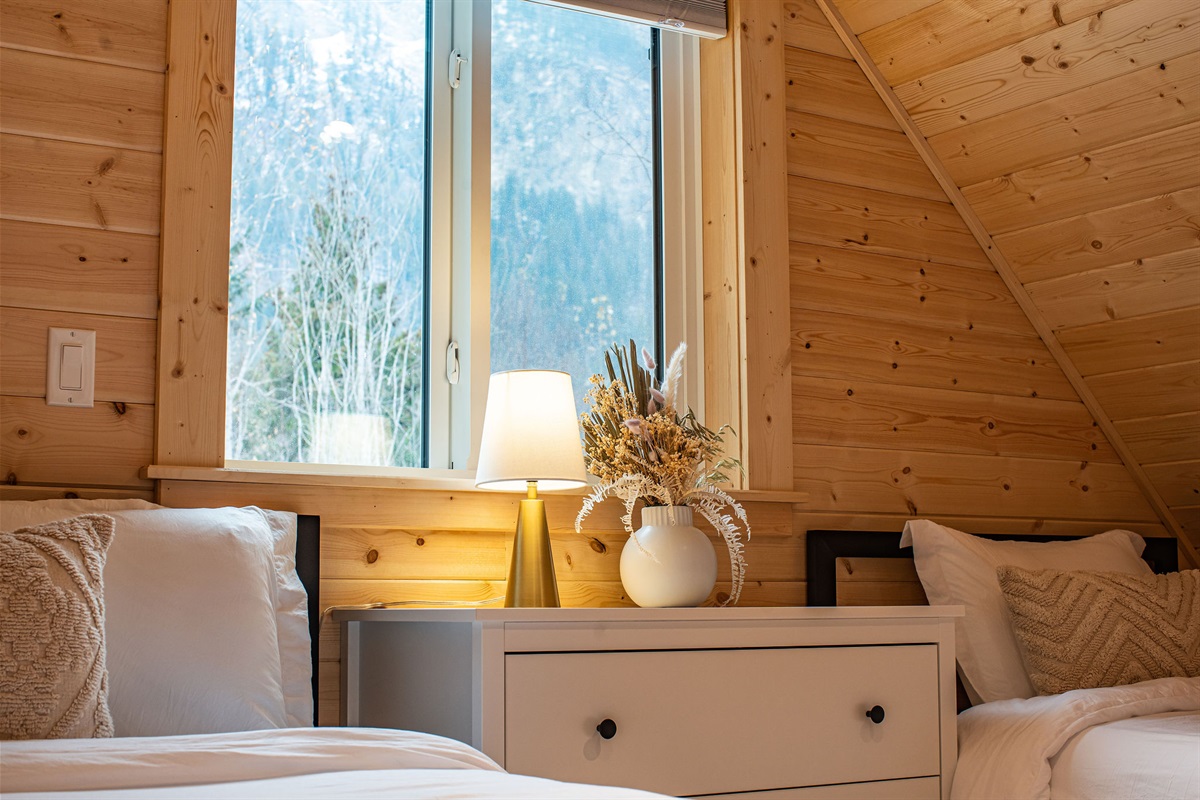 Mountain views from your bed