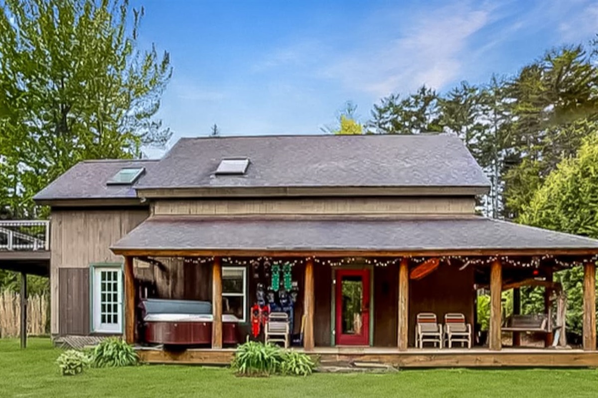 Exterior of the first home – a warm welcome awaits!