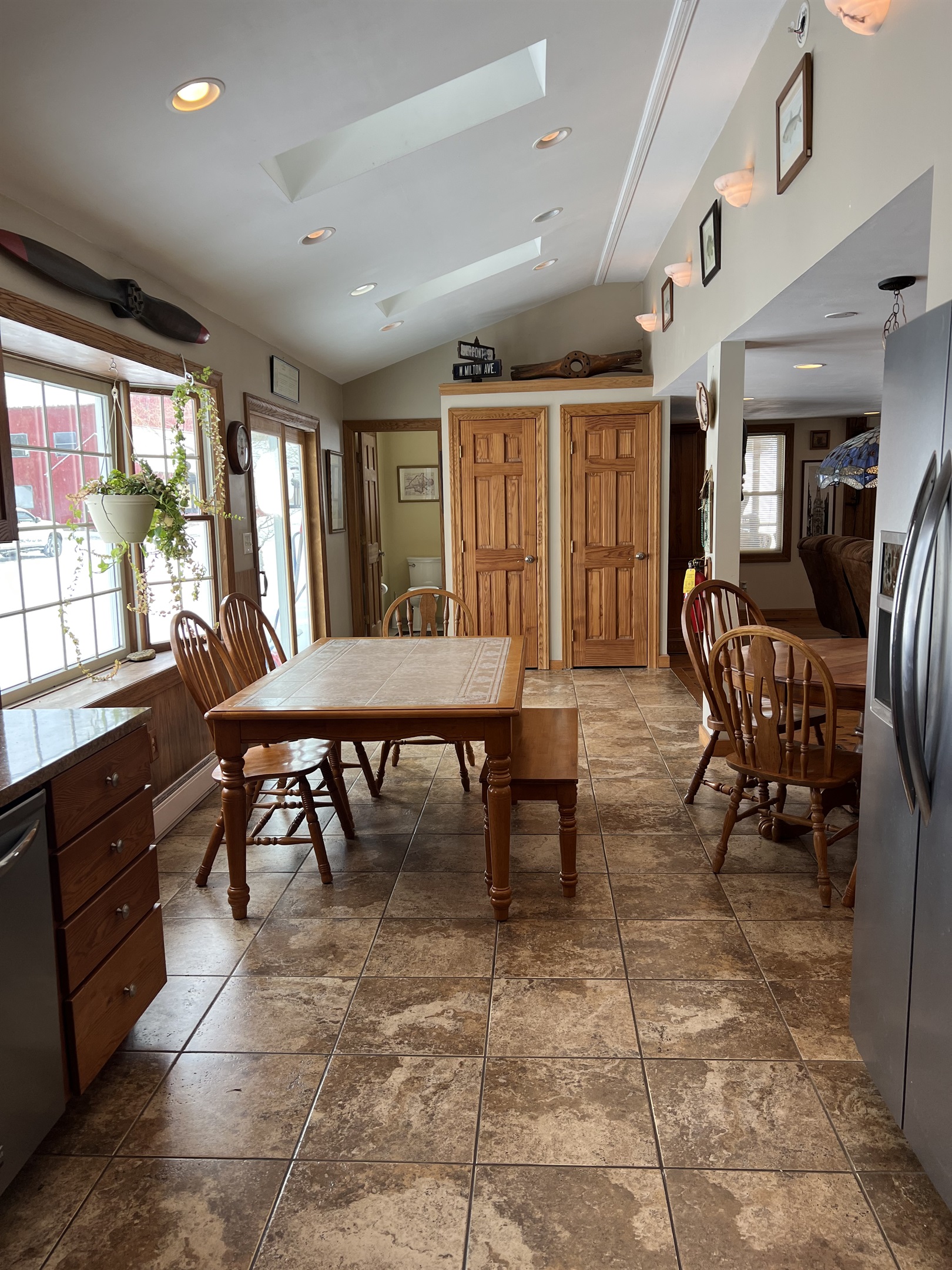 Kitchen and dining area