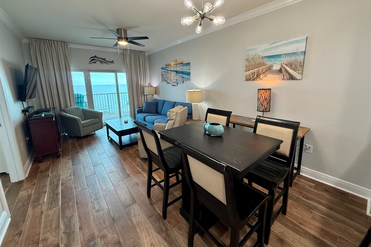 Dining Area and Living Room