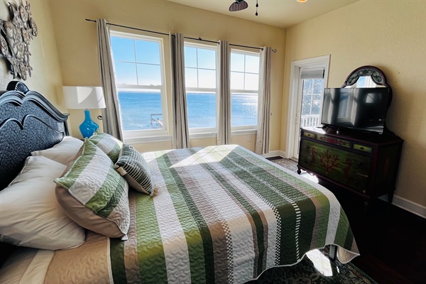 King room has access to second floor balcony. Full bath located next to room.