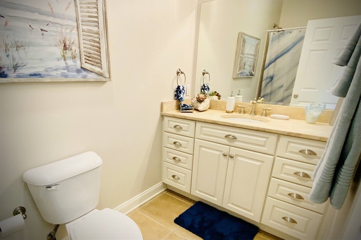 Full bath located on the first floor hallway.