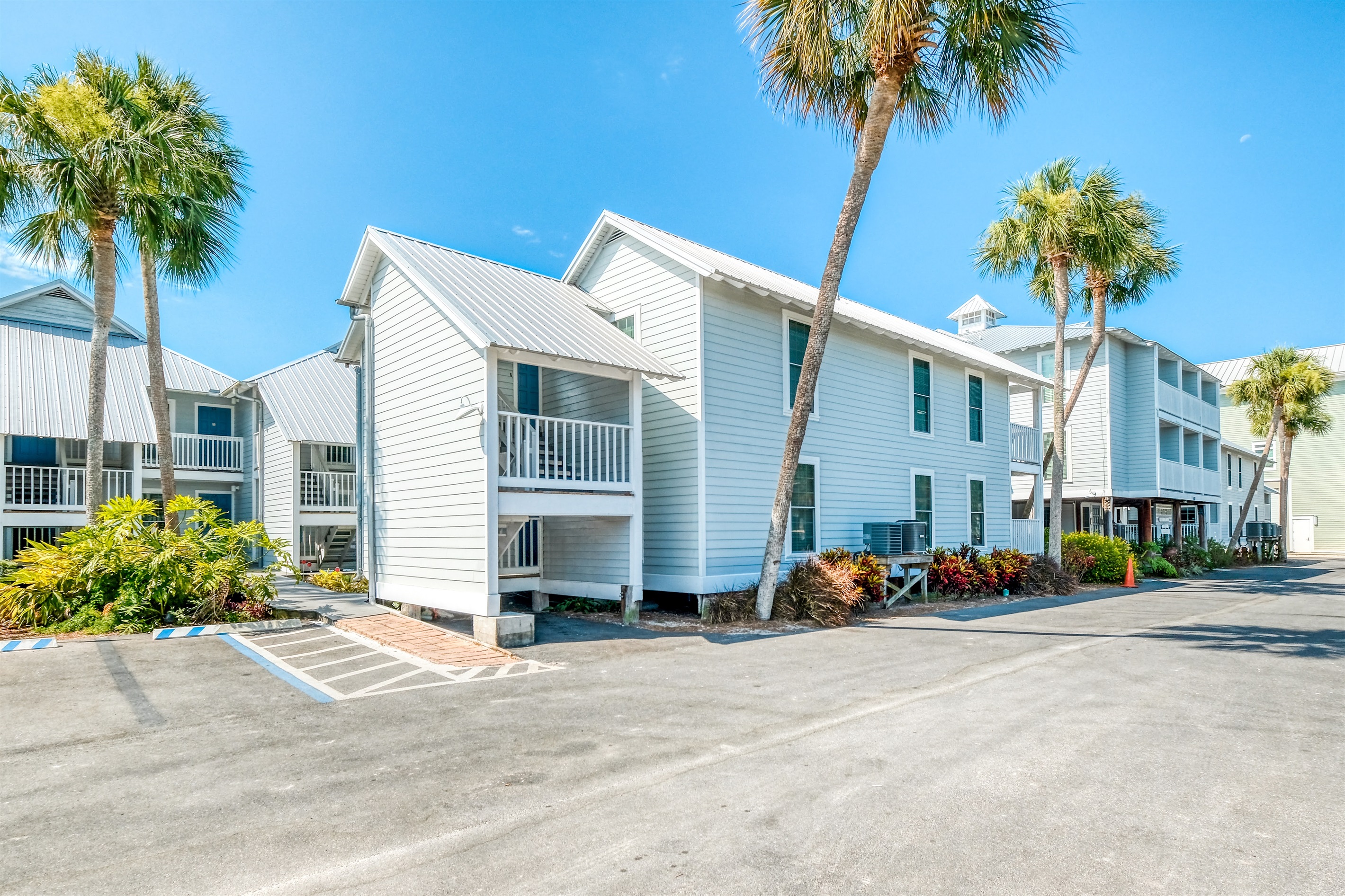 Exterior of condominium development