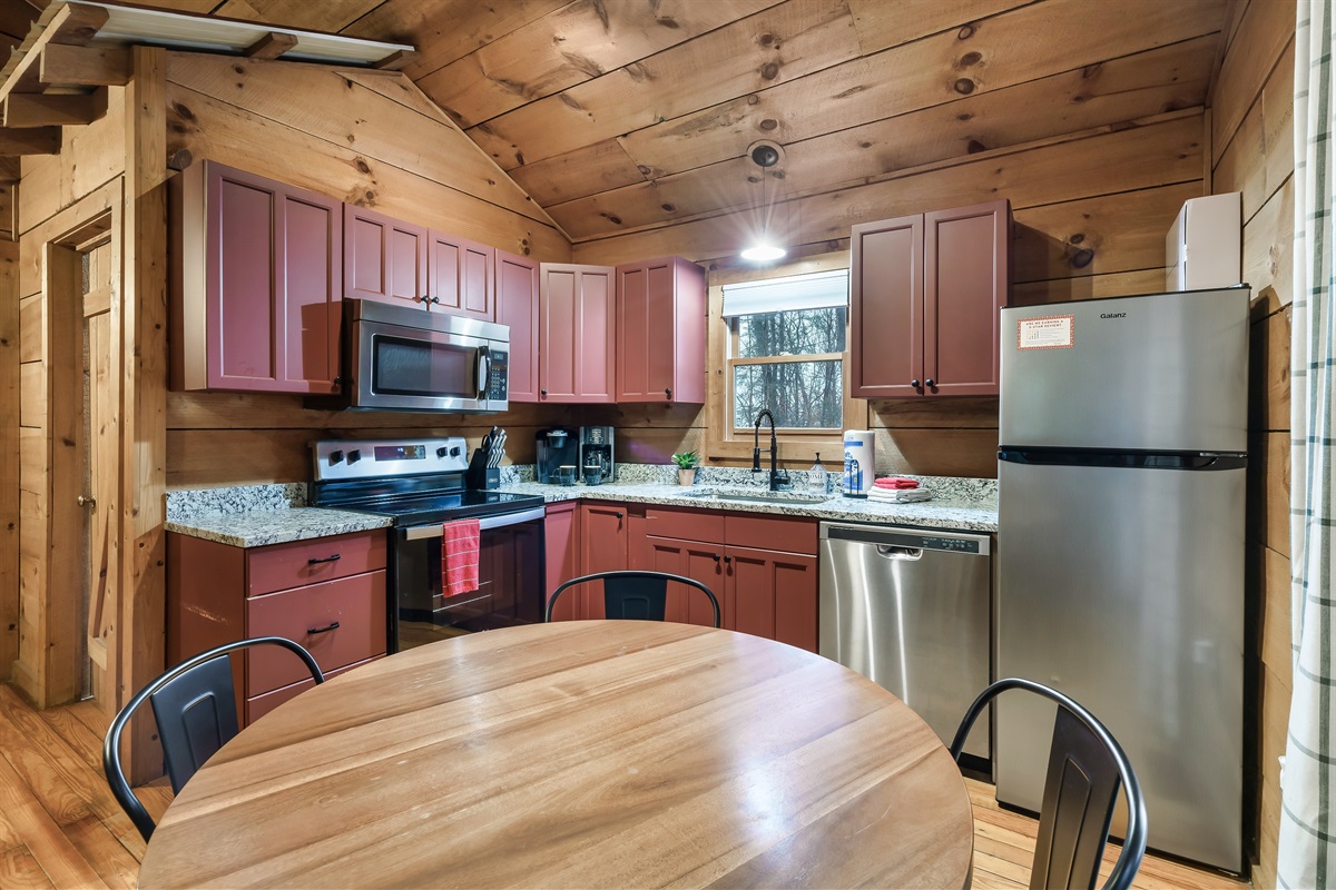 Full kitchen with everything you need to cook up a feast