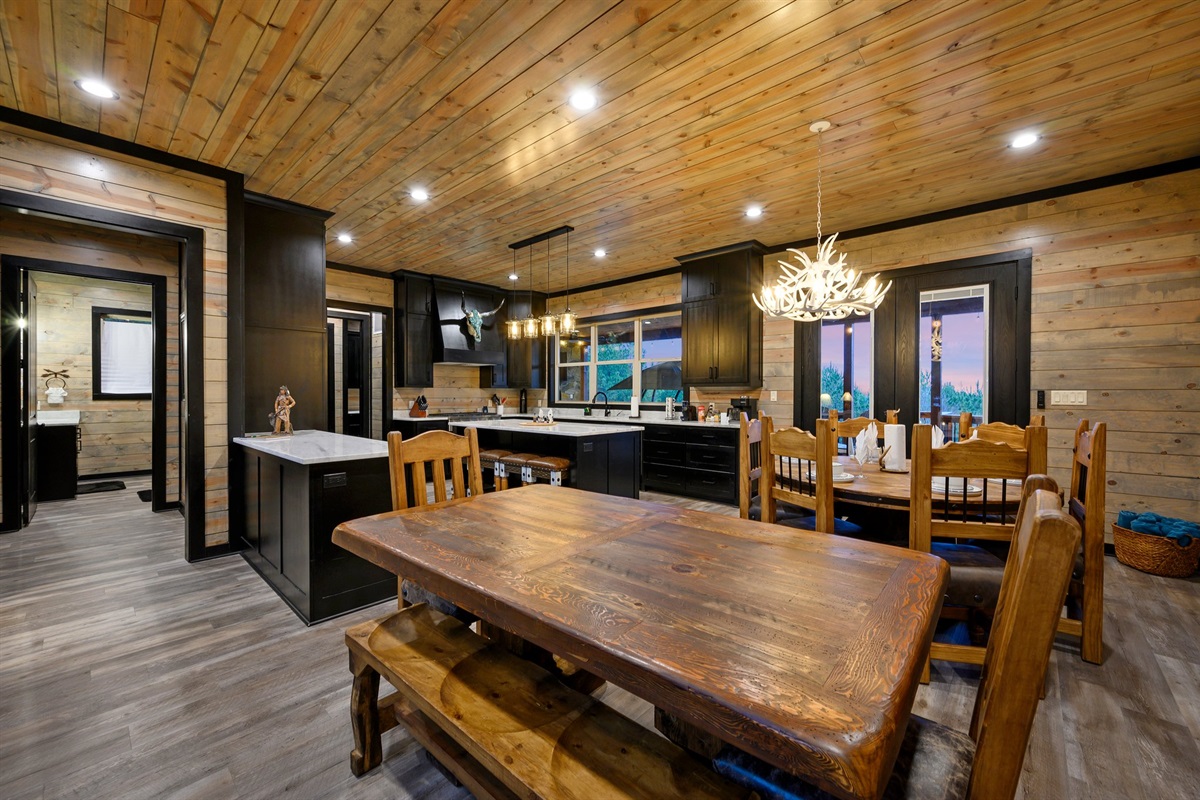 The spacious floor plan provides plenty of areas for everyone to hang out.