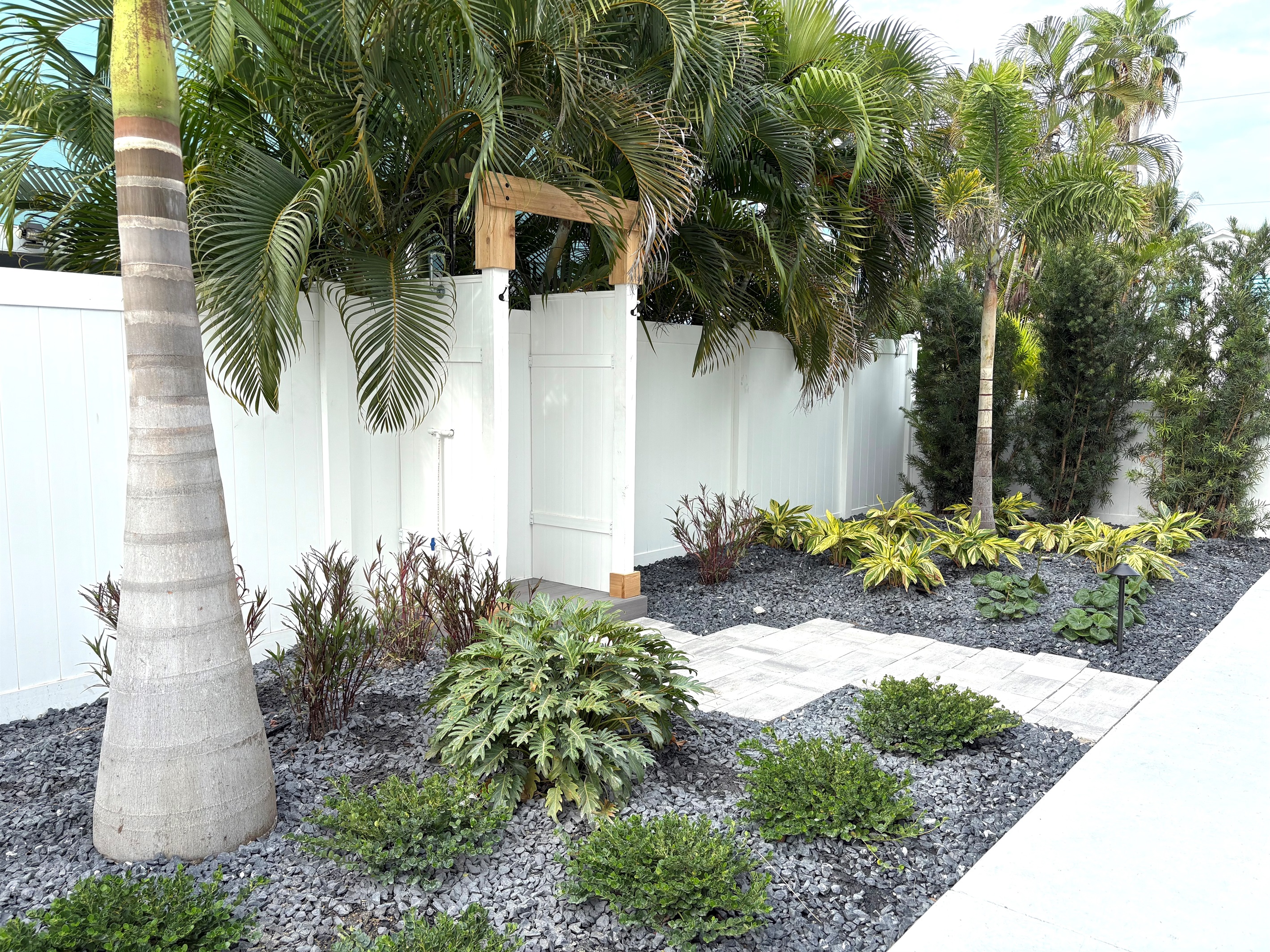 Gardens around Shower