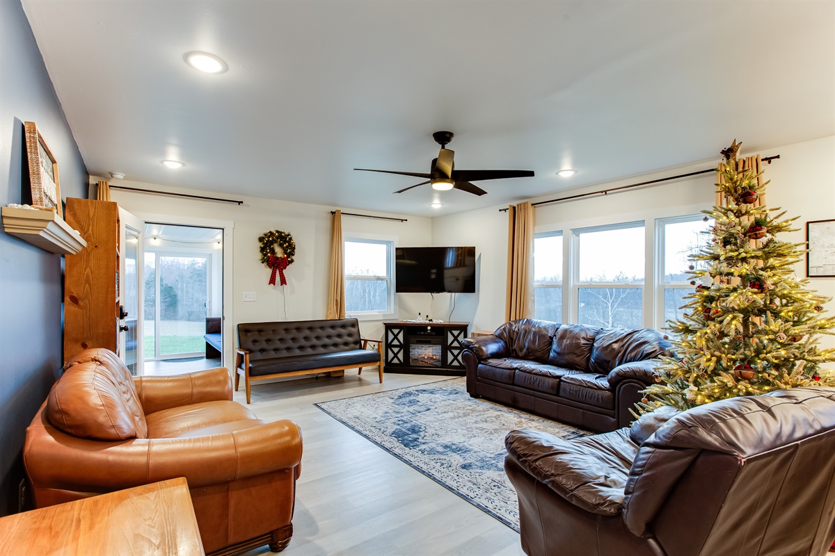 Visiting for Christmas? We decorate the Farmhouse with a Christmas tree and other hints of Christmas around the house.