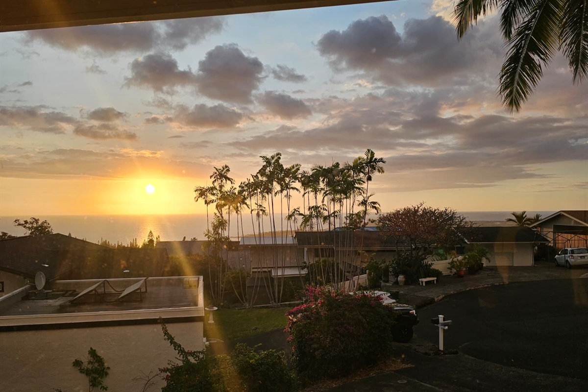 Sunset view from your bed