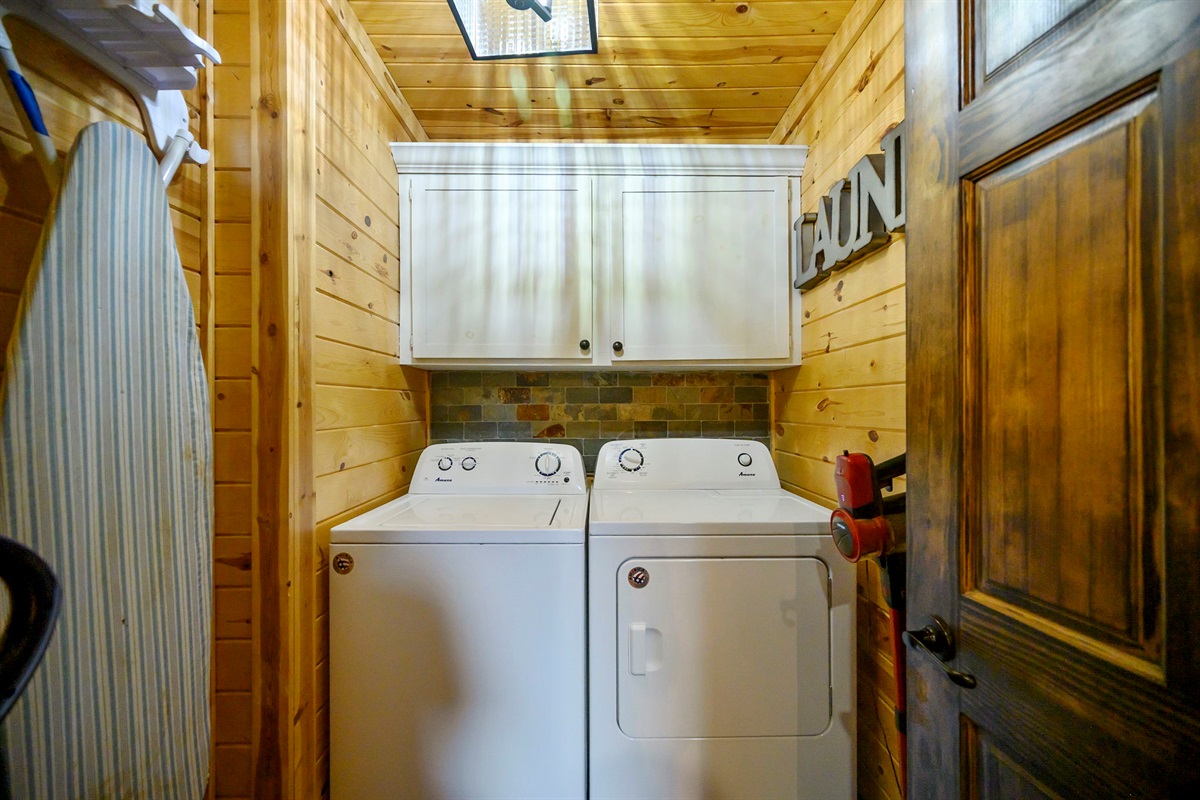 Laundry Room - Cornhole Boards Inside Laundry Room