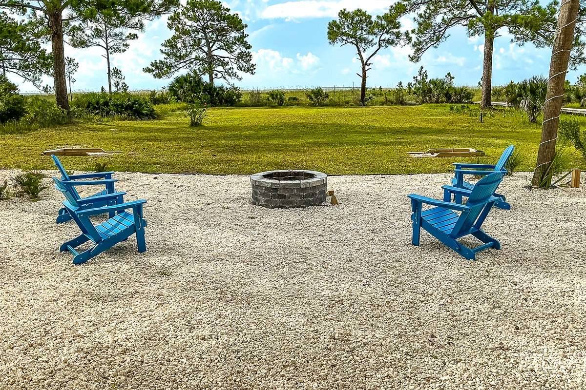 Fire Pit & Horse Shoe