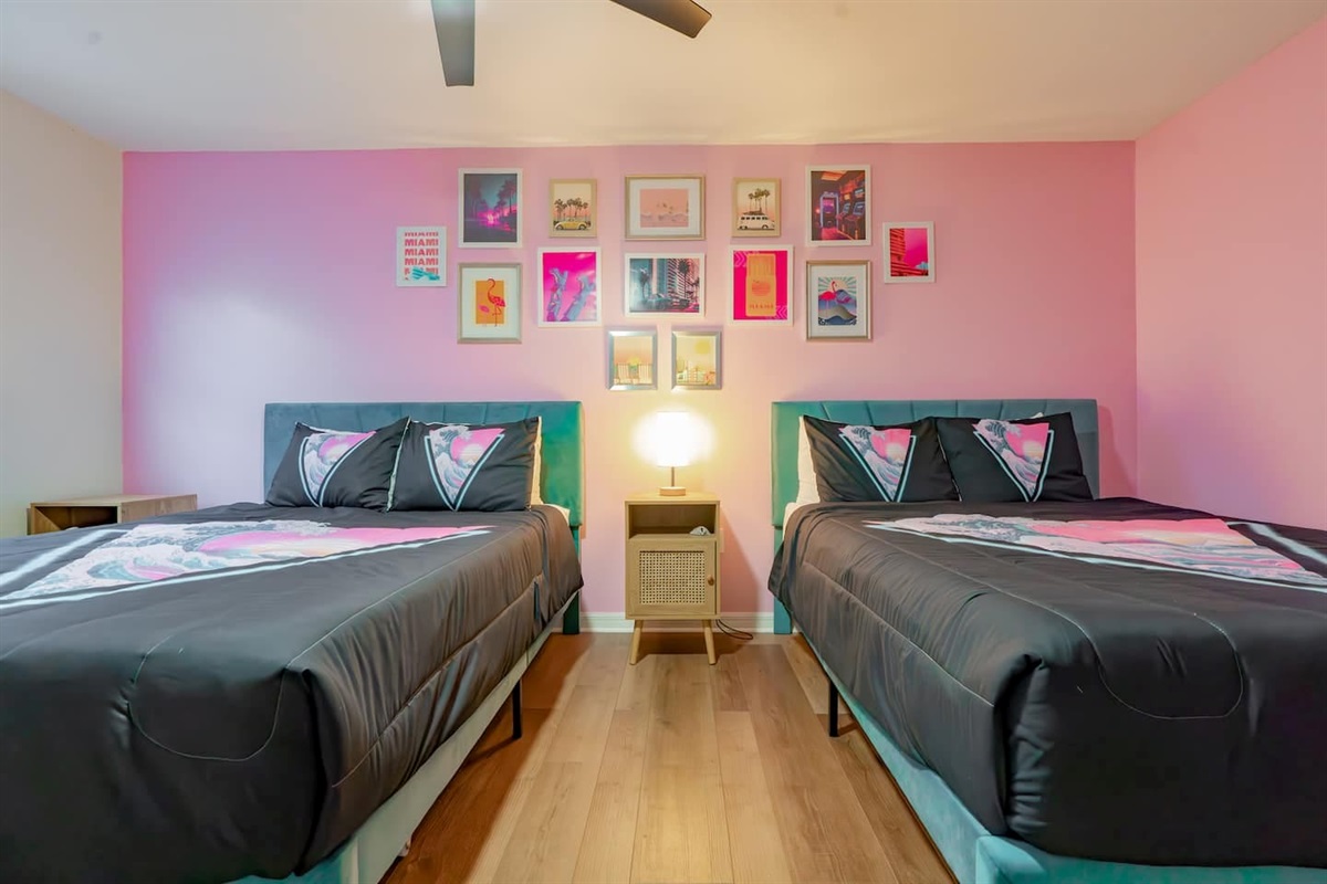 Miami Theme Suite with 2-Queen Beds
