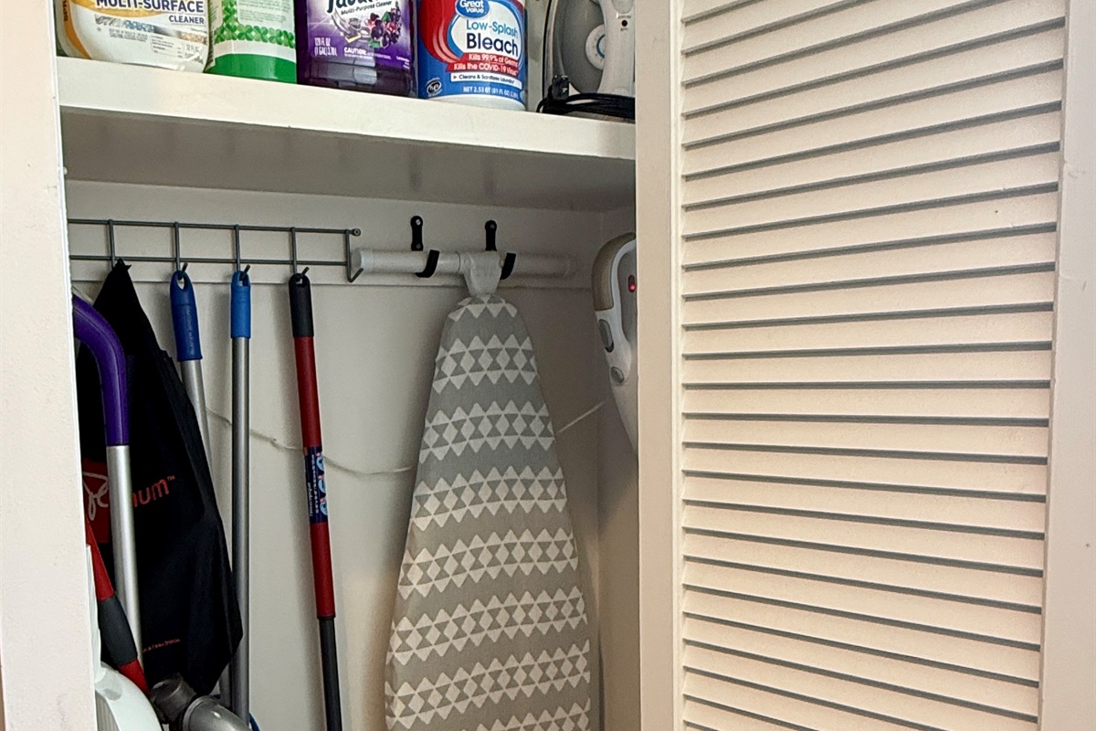 Iron and Cleaning supplies