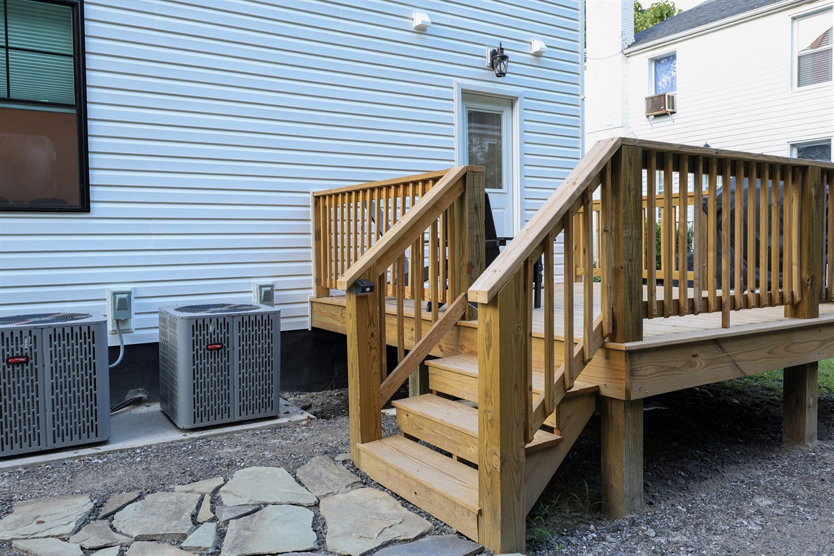 Back deck and rear entry