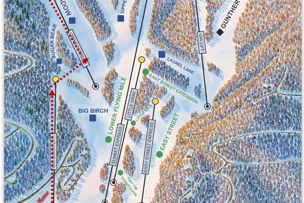 Sugar Mountain Slope Map