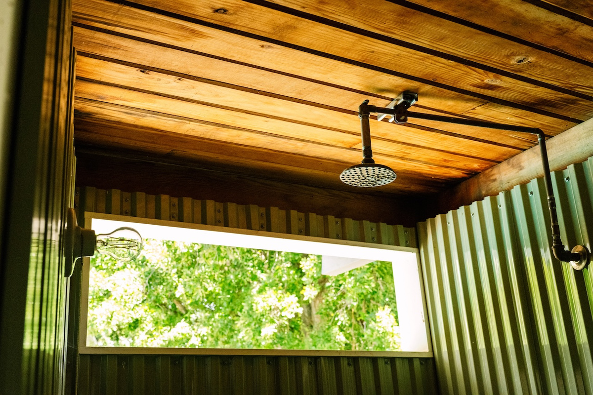 Seasonal Pool House bathroom