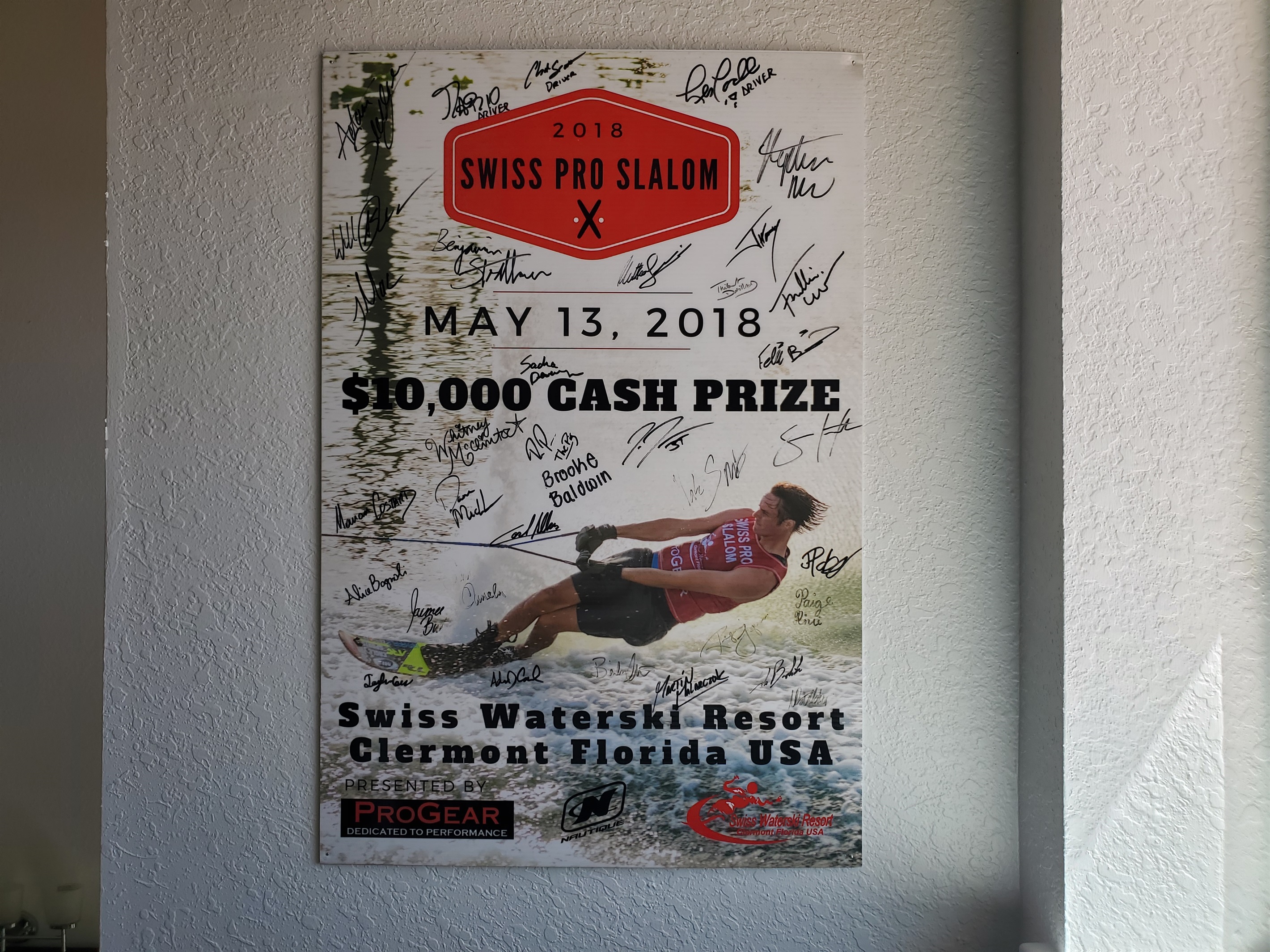 Poster of Nate Smith, pro water skier.