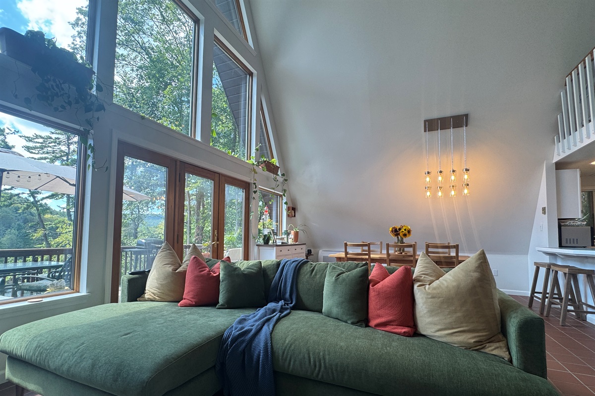 Comfy seating to soak up the natural light