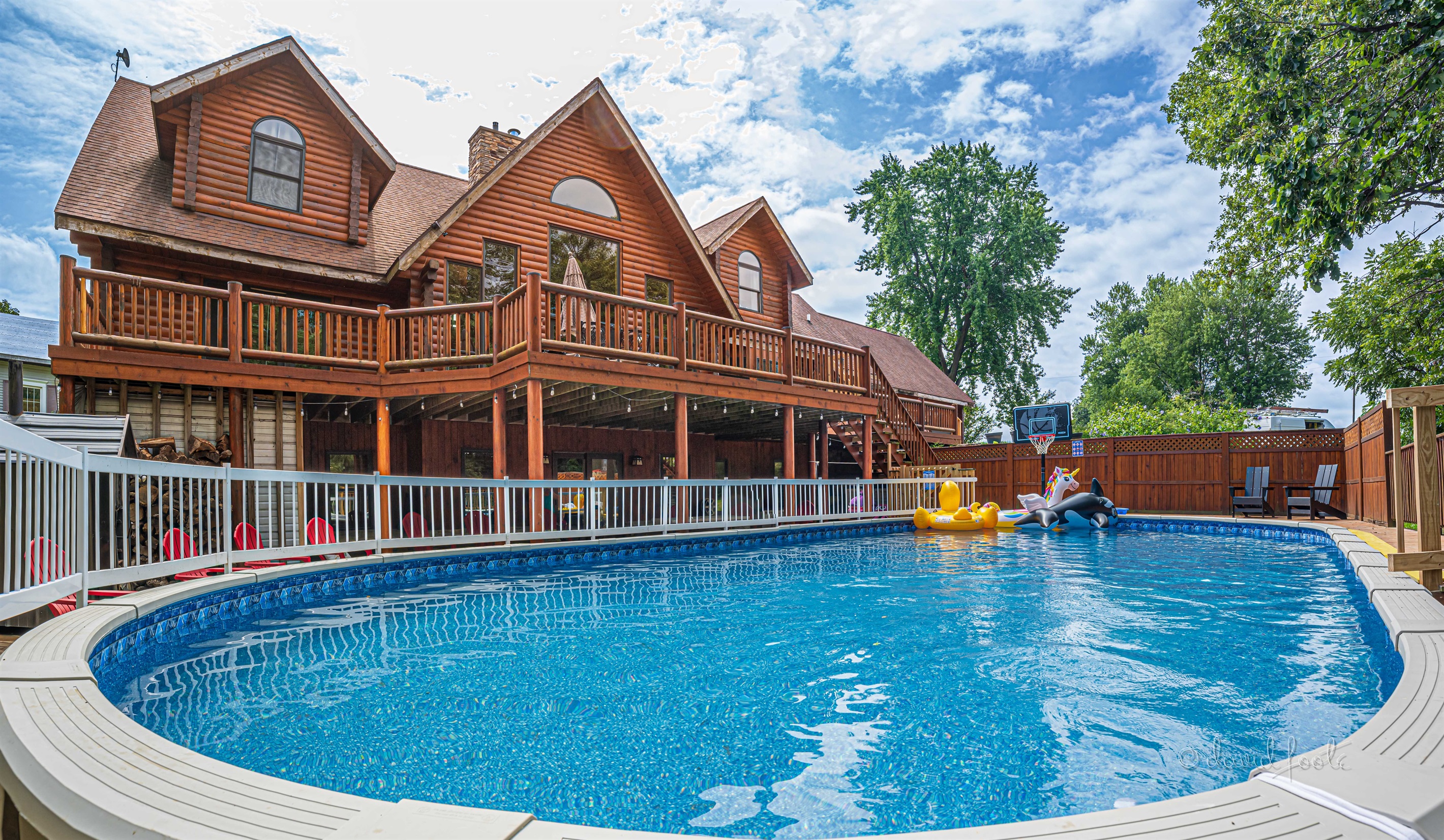 A private pool for summer fun