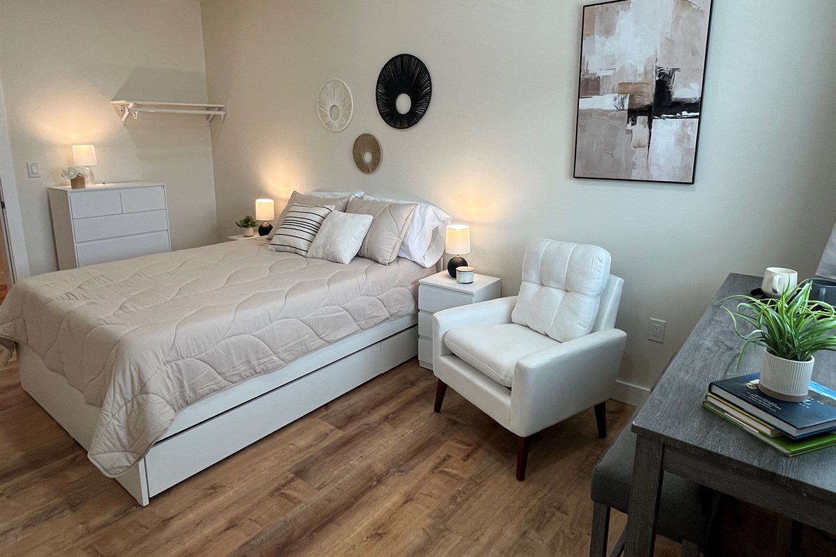Sleeping and living area