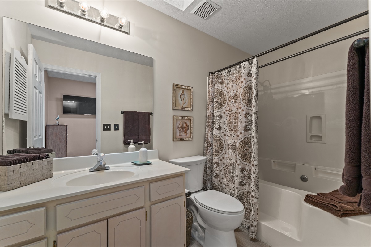 Bunk bed private bathroom