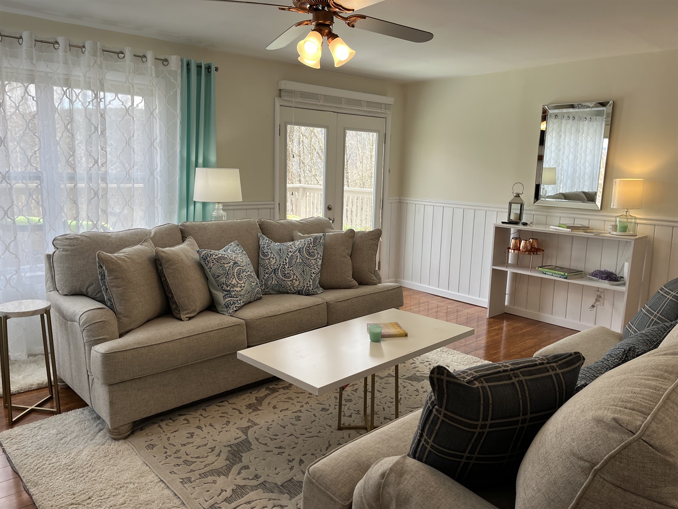 Tons of natural light in the living room