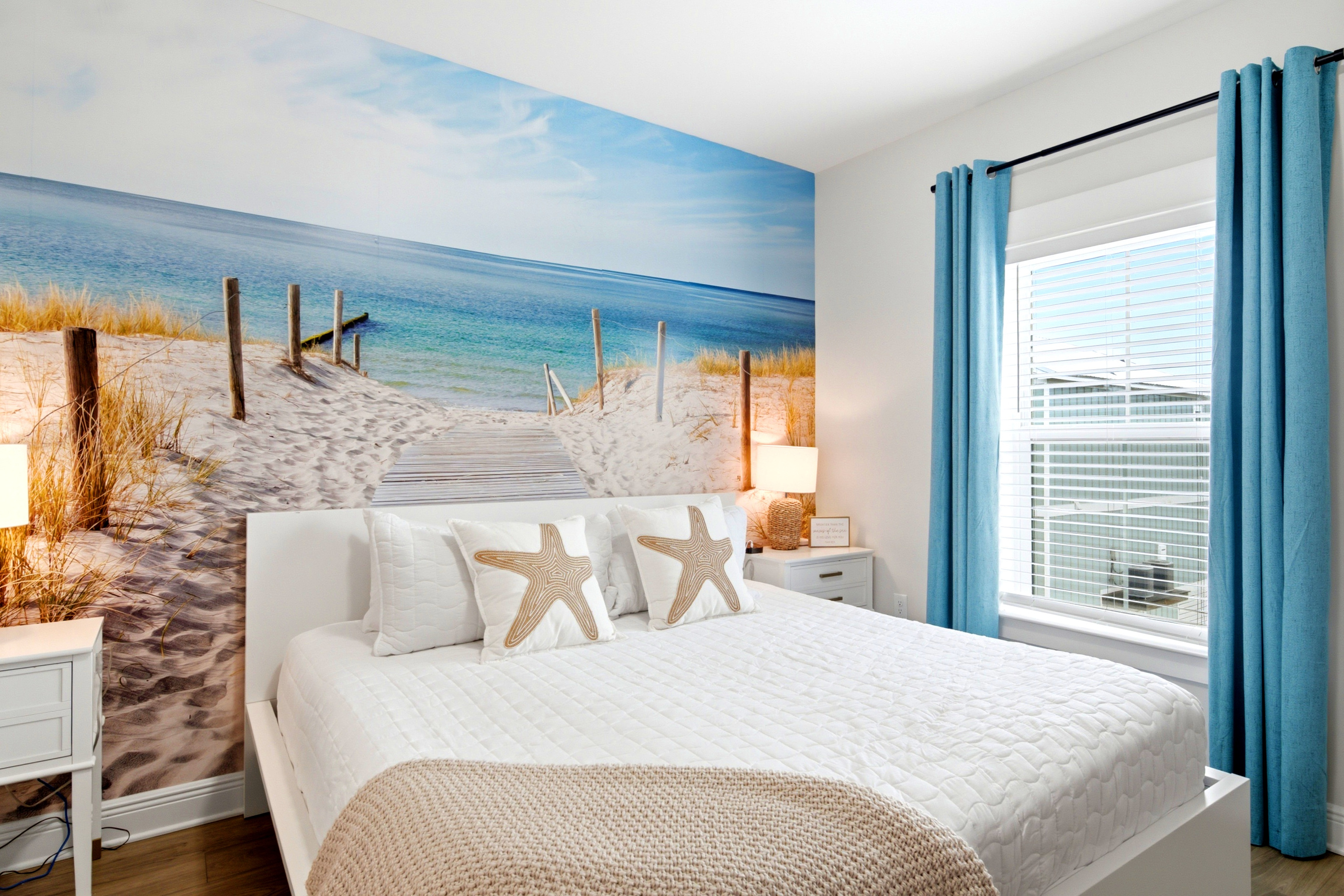 The King bed in the 2nd bedroom will lure you in and have you well rested for the days adventures.  The blackout curtains will take care of that morning light when you want to snuggle in the bed a bit later in the day.