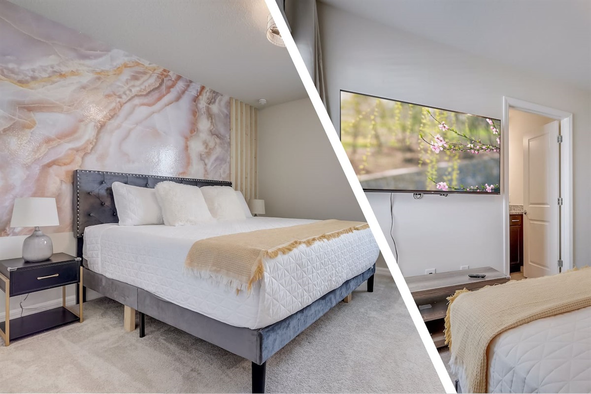 Bedroom  | King Bed | 2nd Floor | Smart TV | En-Suite Bathroom