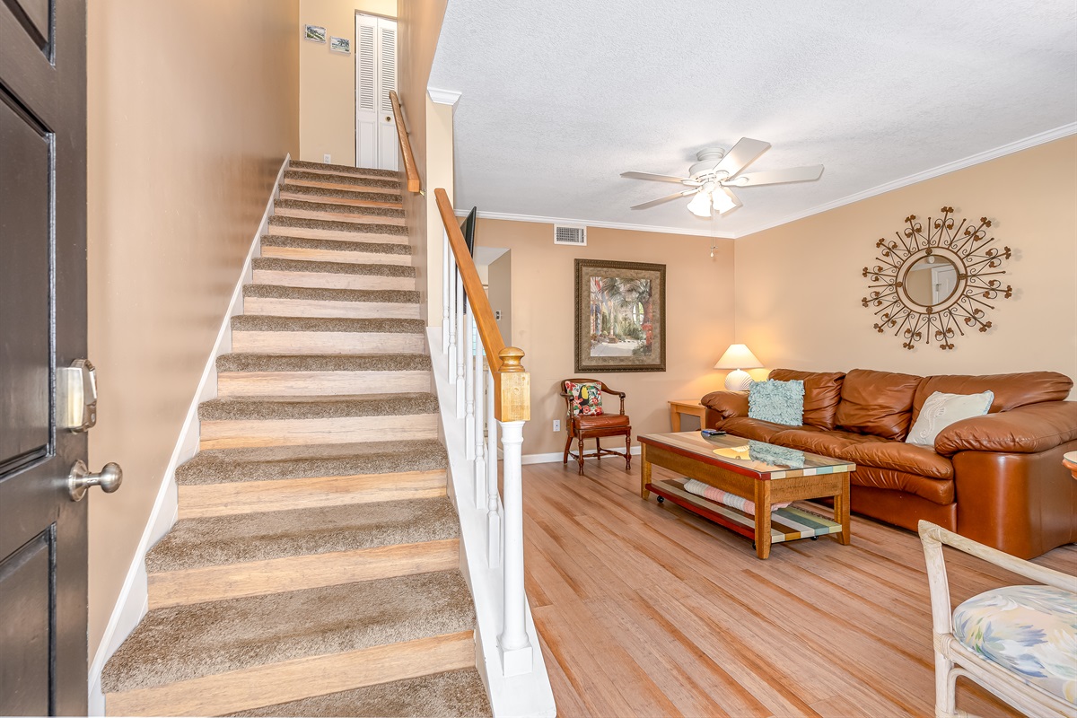 Spacious Living Room with Smart TV