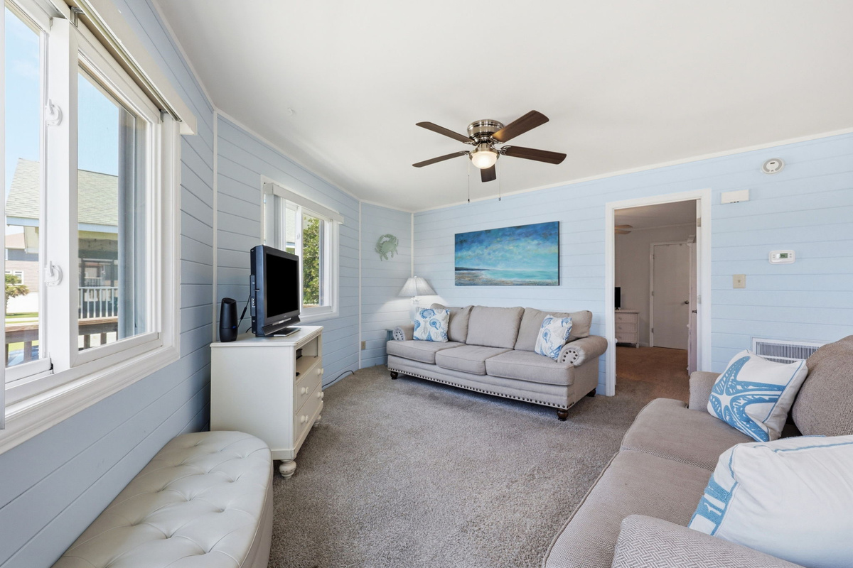 Kick back with your favorite shows after a day at the beach!
