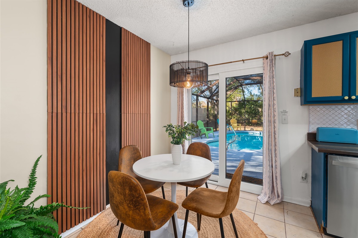 Pull up a seat for dinner in the comfortable dining area