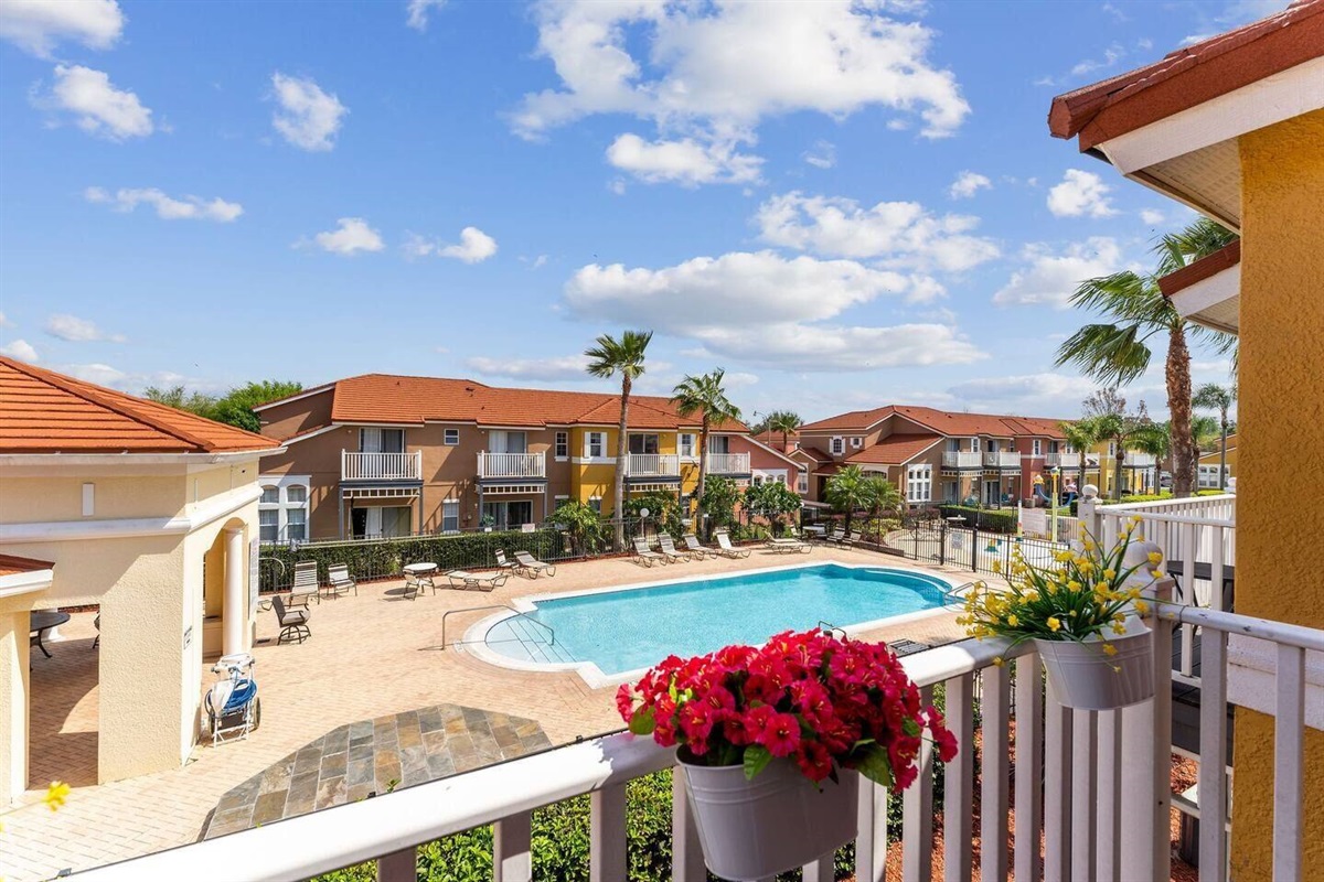 From our balcony you have a wonderful view of the main pool. You have access to the amenities for free, included in your night rate. No extras!