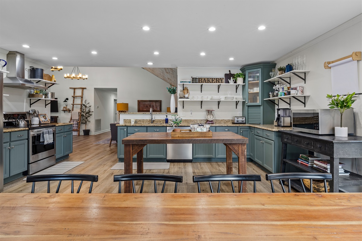 Open Dining Room / Kitchen Layout.