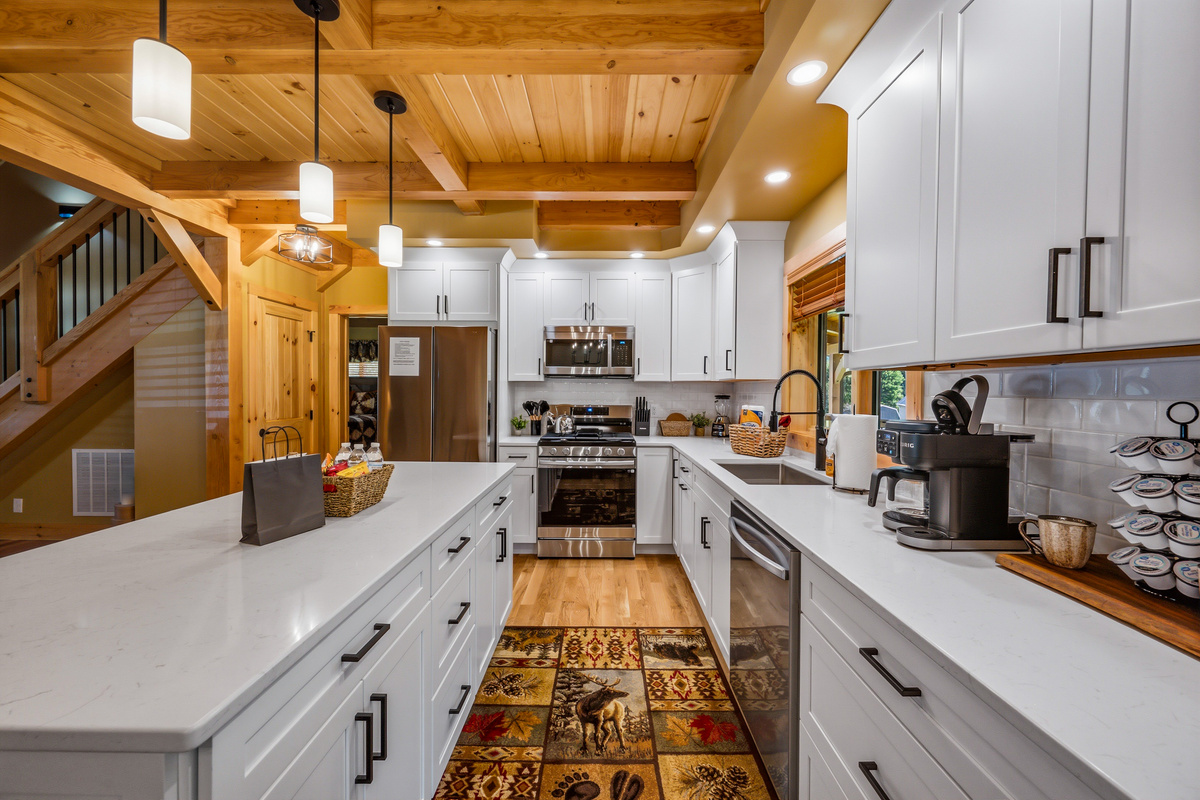Full Beams on Ceiling