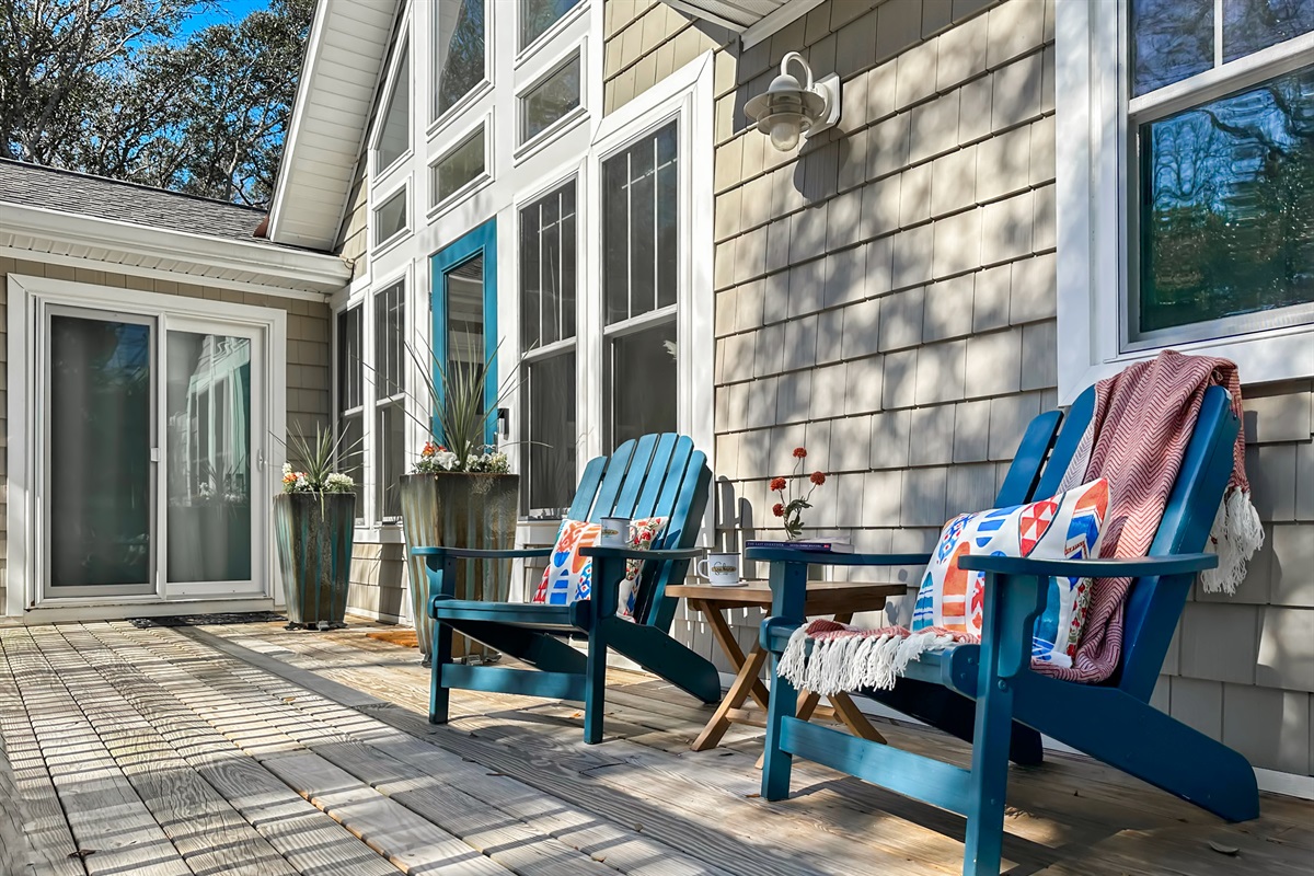 You can feel the relaxation the minute you step onto the front porch...