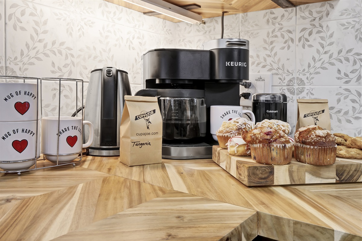 Kickstart your morning with a fresh cup of coffee, the perfect way to fuel your day.