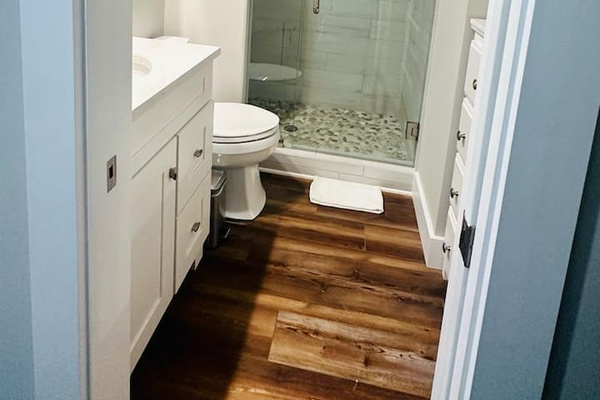 Bathroom with walk-in shower