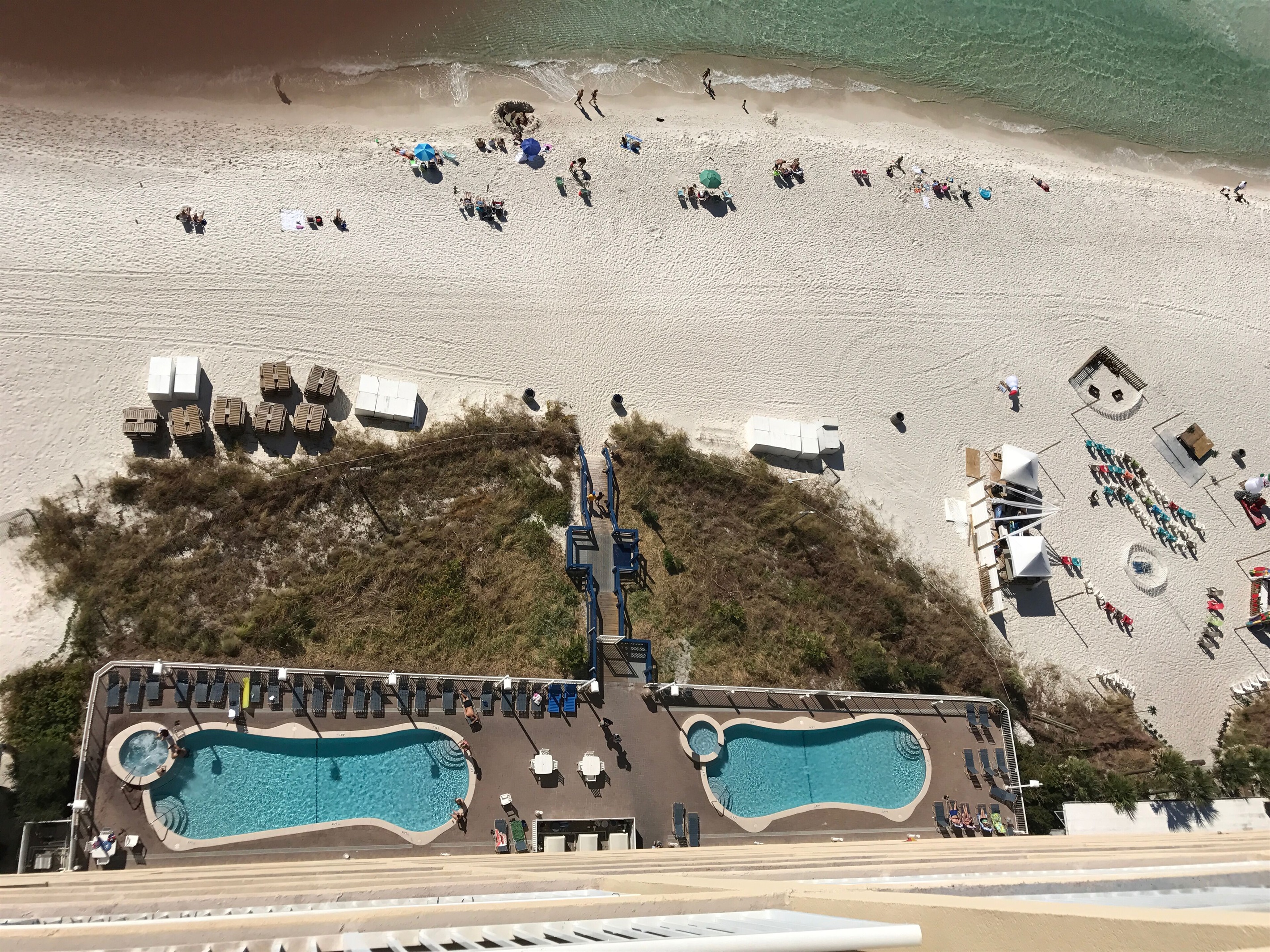 Our pool and beach area. We are conveniently located next to Schooners!