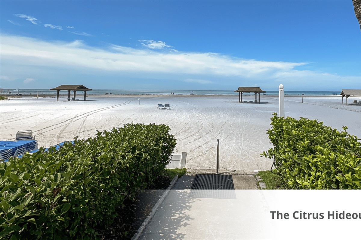 Enterance to Deeded Beach Access (chairs provided)