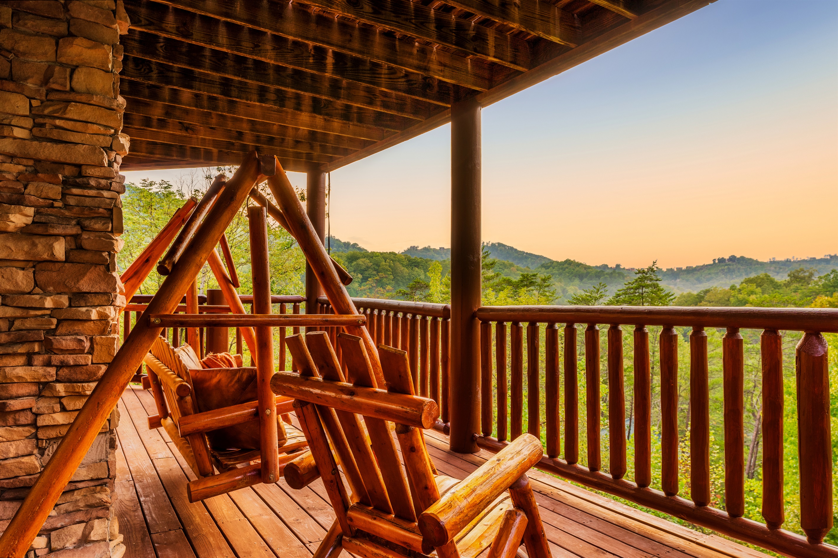 Deck off the main level.  Over 2400 square feet of deck space!
