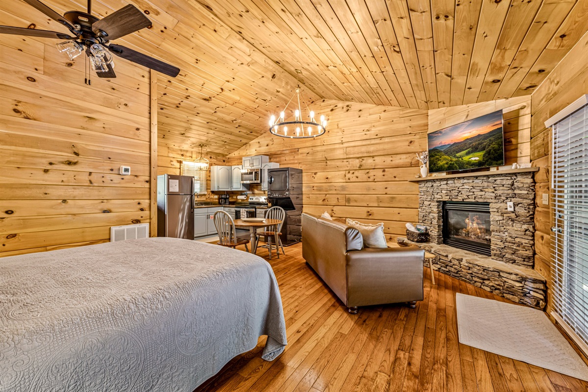 Old-fashioned one room cabin