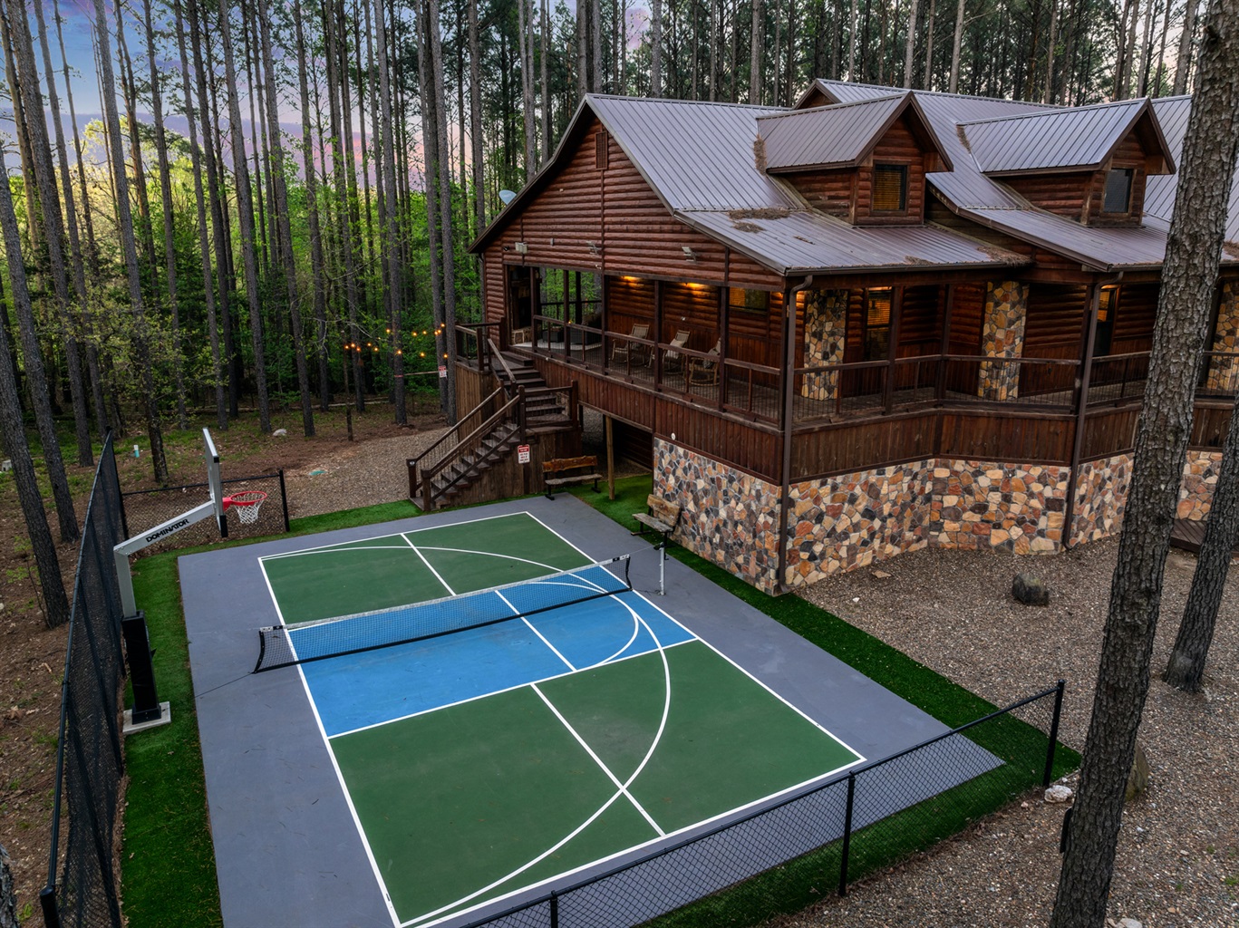 Sports court with spectator galley above!
