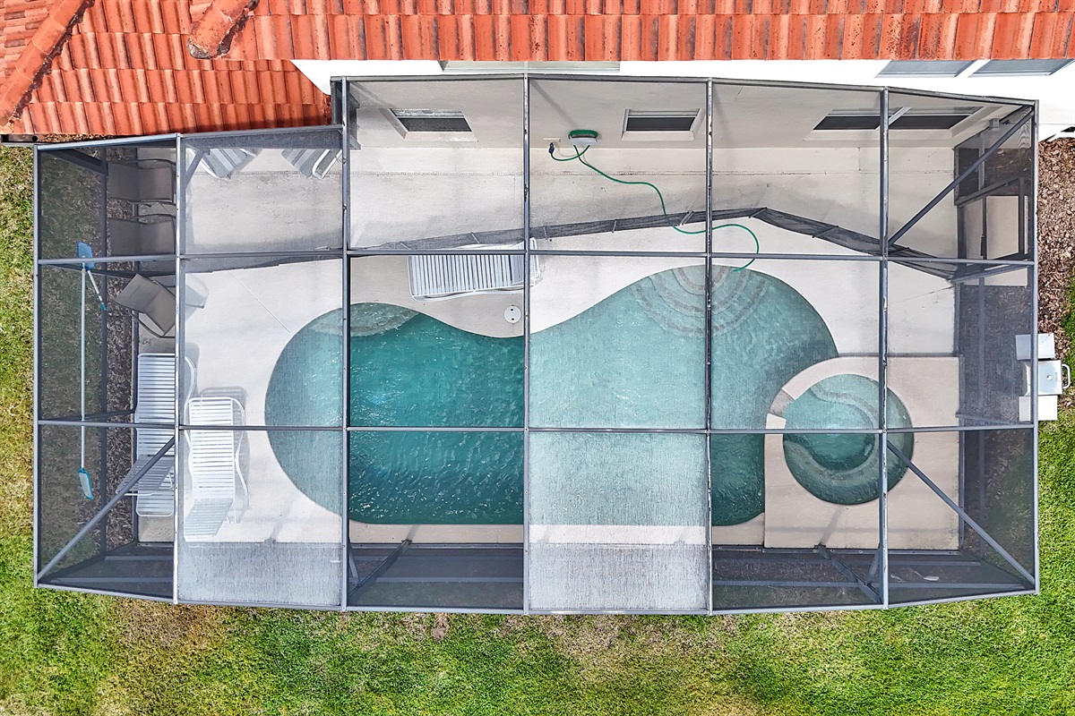 Private Pool & Spa | Aerial View