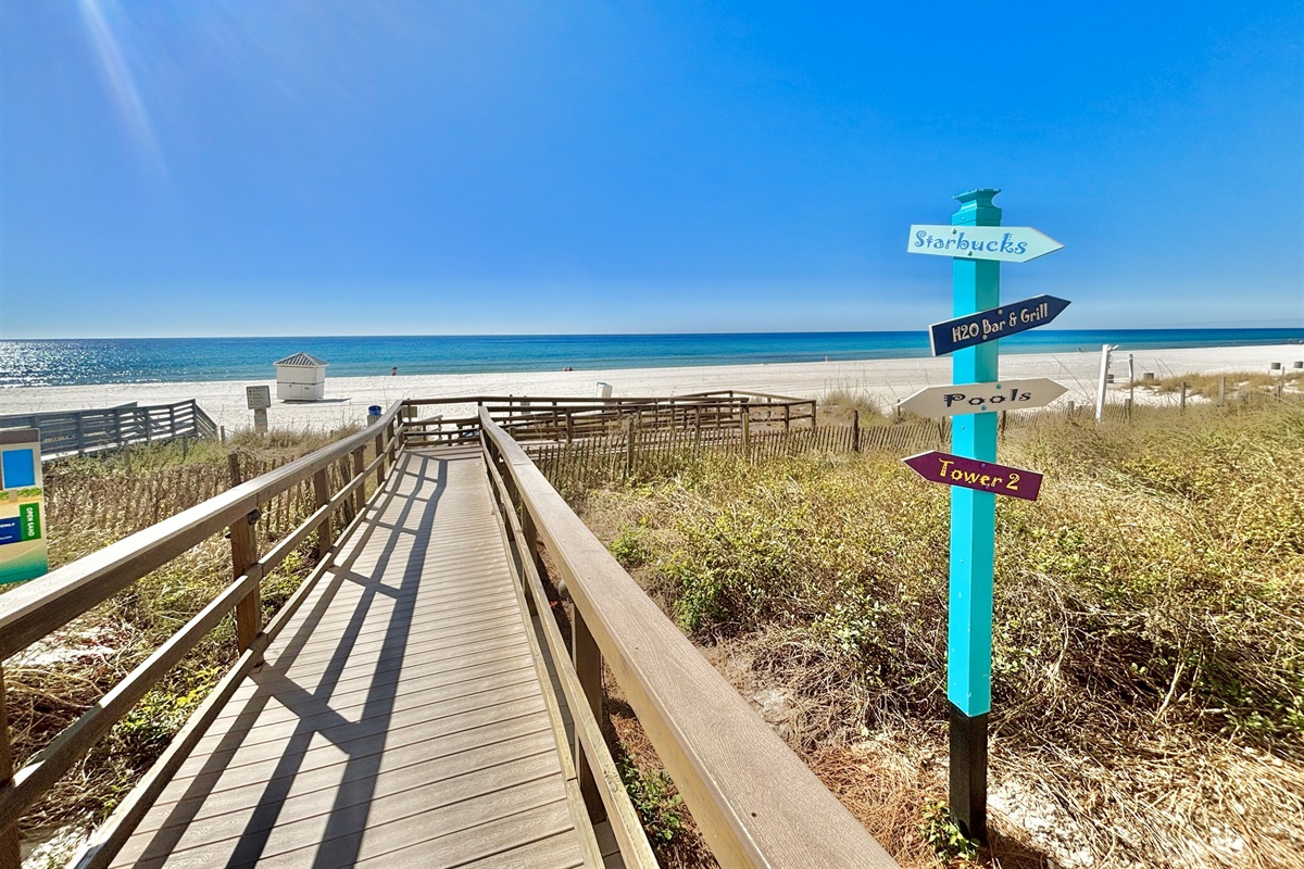 Private beach access!