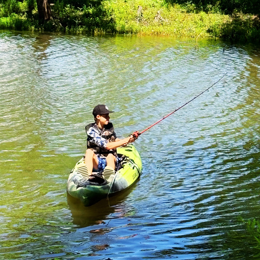 Fish right outside the cottage!