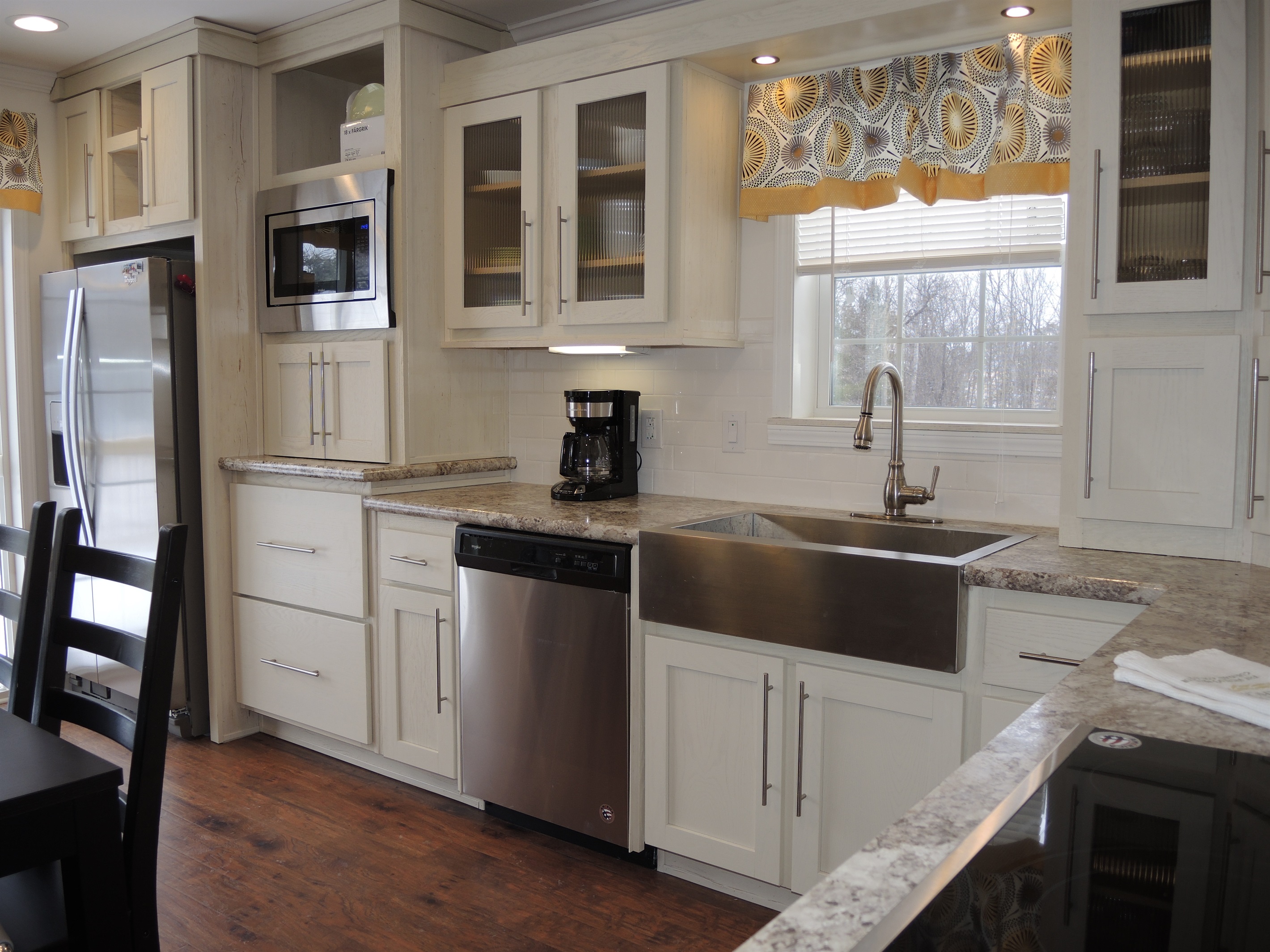 Modern kitchen with stainless appliances