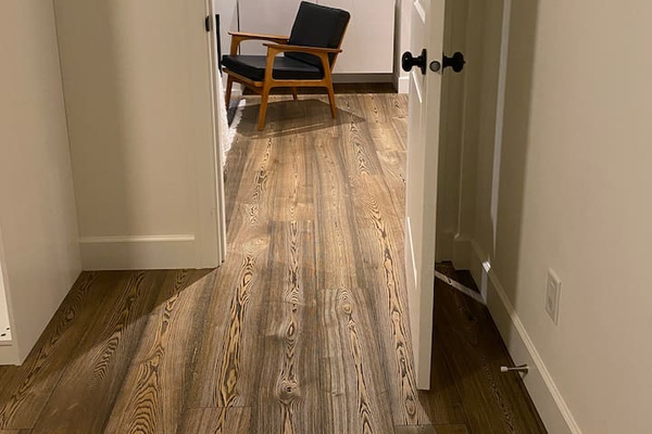 Looking from the master into the great room