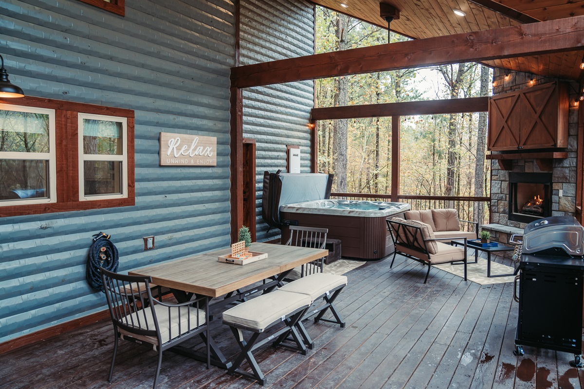 Covered back deck