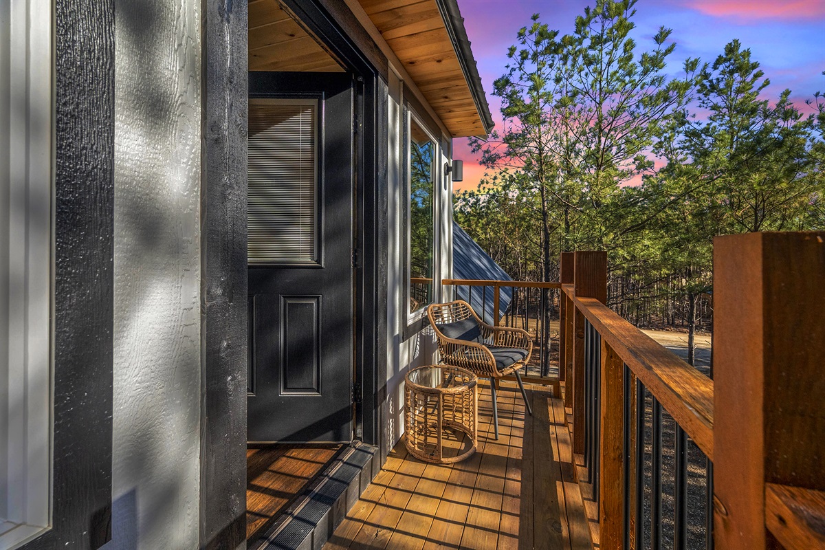 Perfect spot to end your day with a glass of wine or a good book.