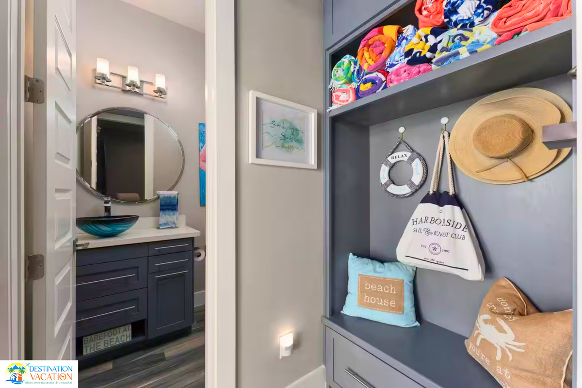 Thoughtful details add personality throughout this stylish retreat.