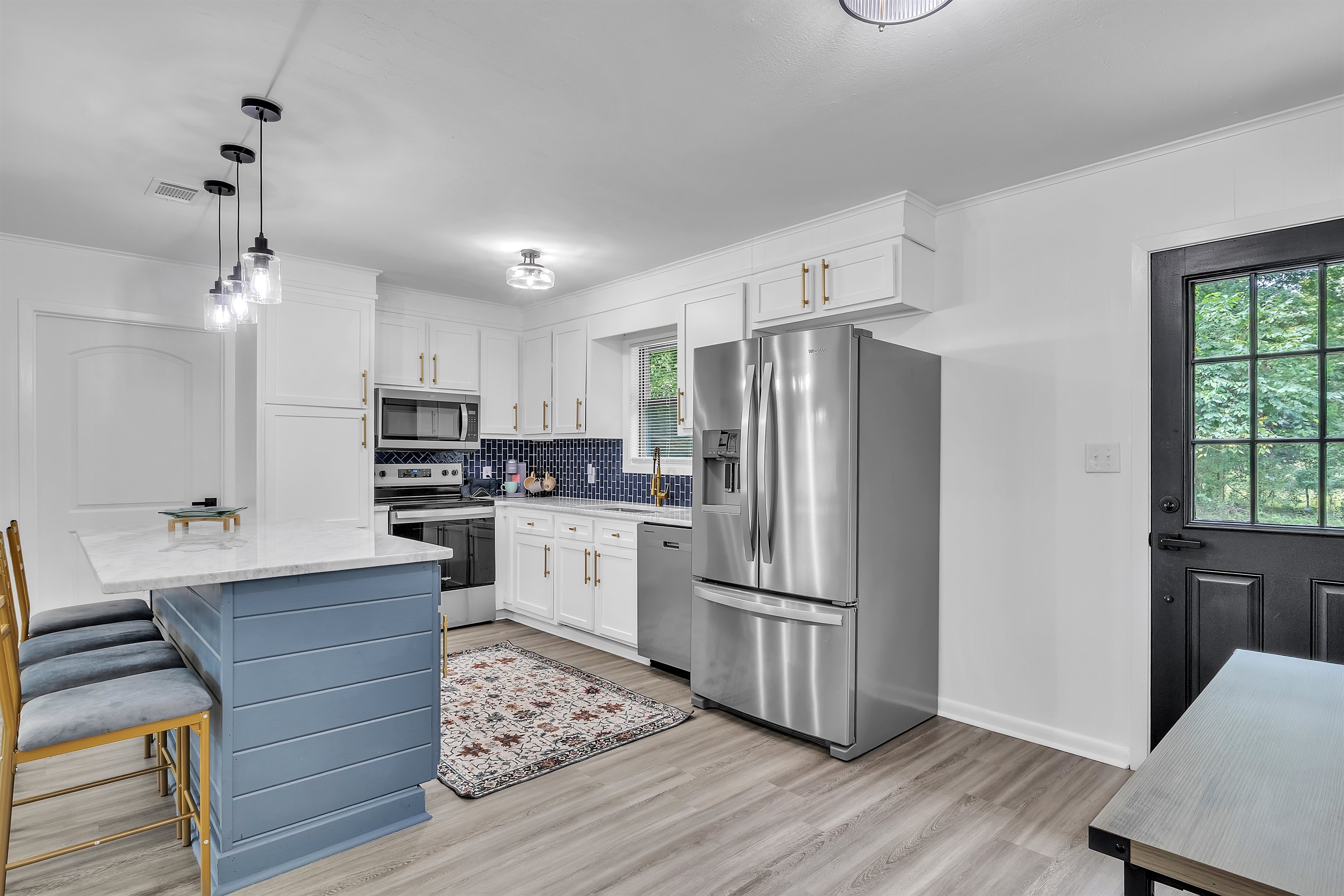 kitchen and dining